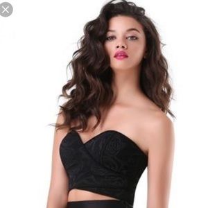 Wrap lace bralette bustier corset